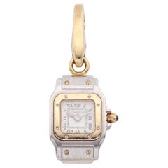 Cartier Santos Tank 18k Gold Watch Charm Cartier Santos Tank 18k Gold Watch Charm