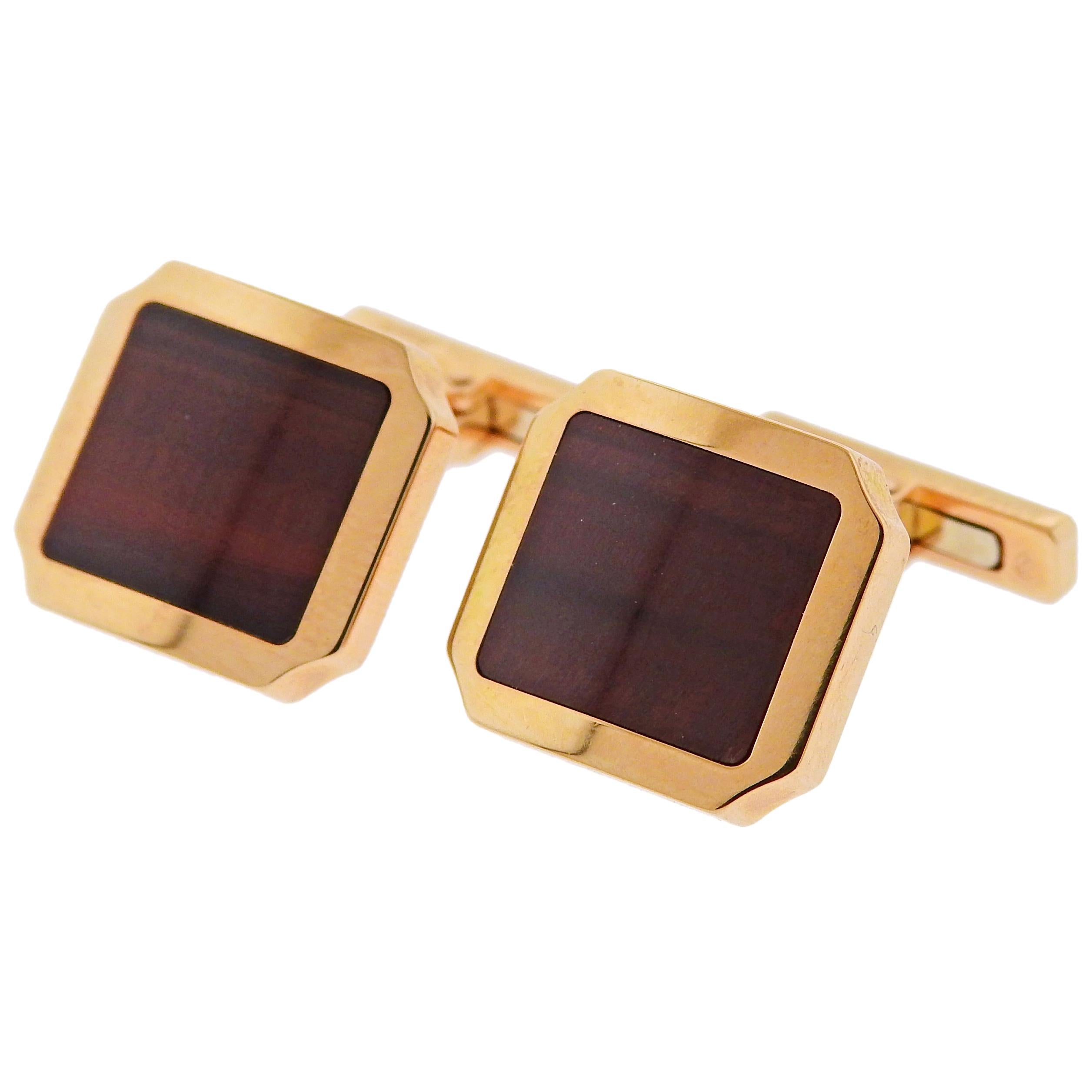 Cartier Santos Tiger's Eye Rose Gold 