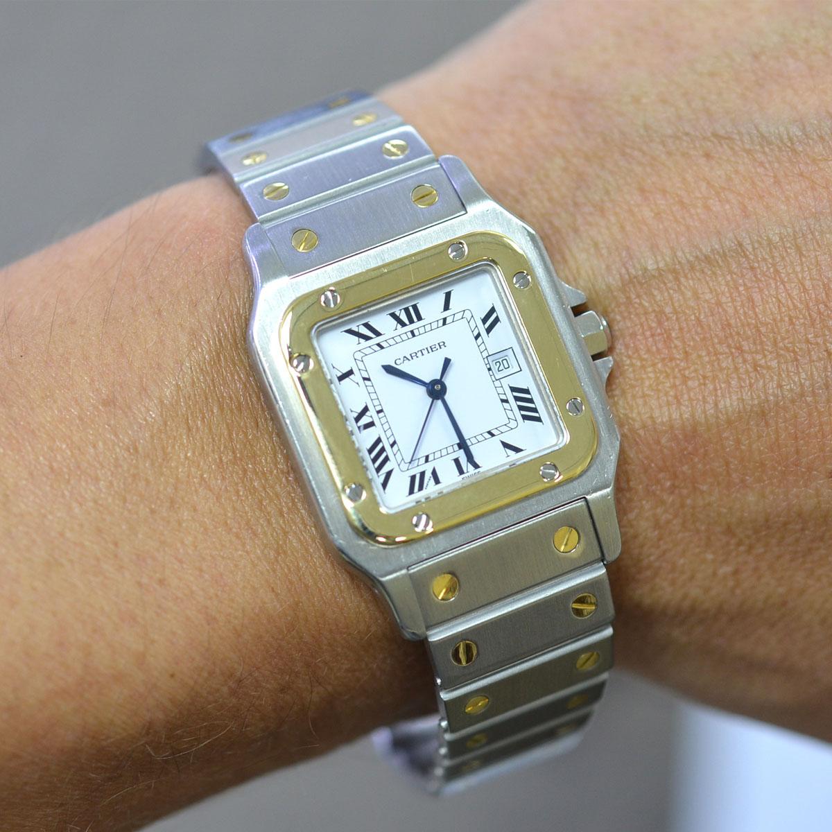Cartier Santos Two-Tone Automatic Men's Watch 3
