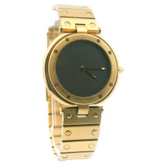 Cartier Santos Vendome 81914 Large 18k Yellow Gold Ghost Dial
