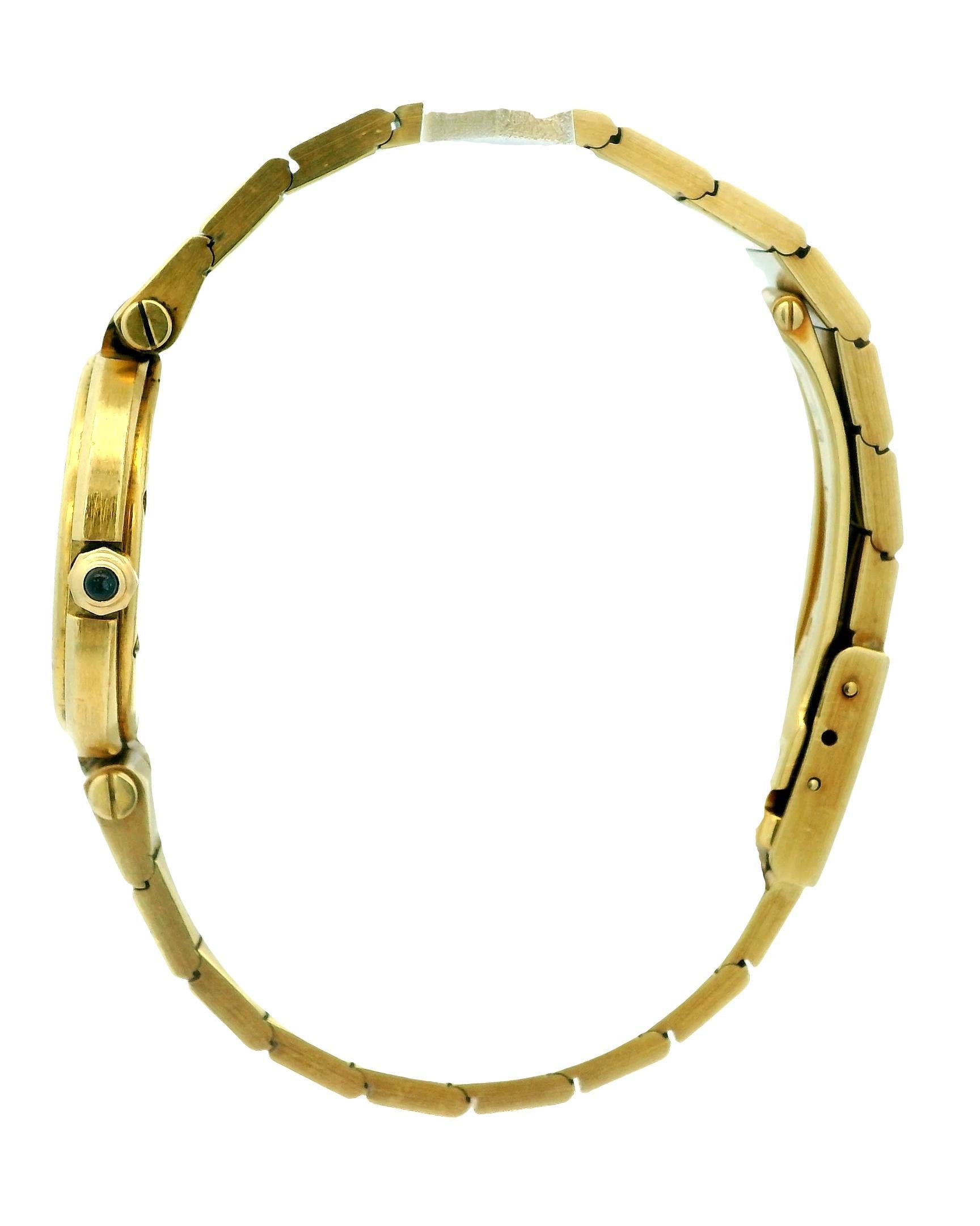 Women's Cartier Santos Vendôme 84738788 18K Yellow Gold Ladies Watch For Sale