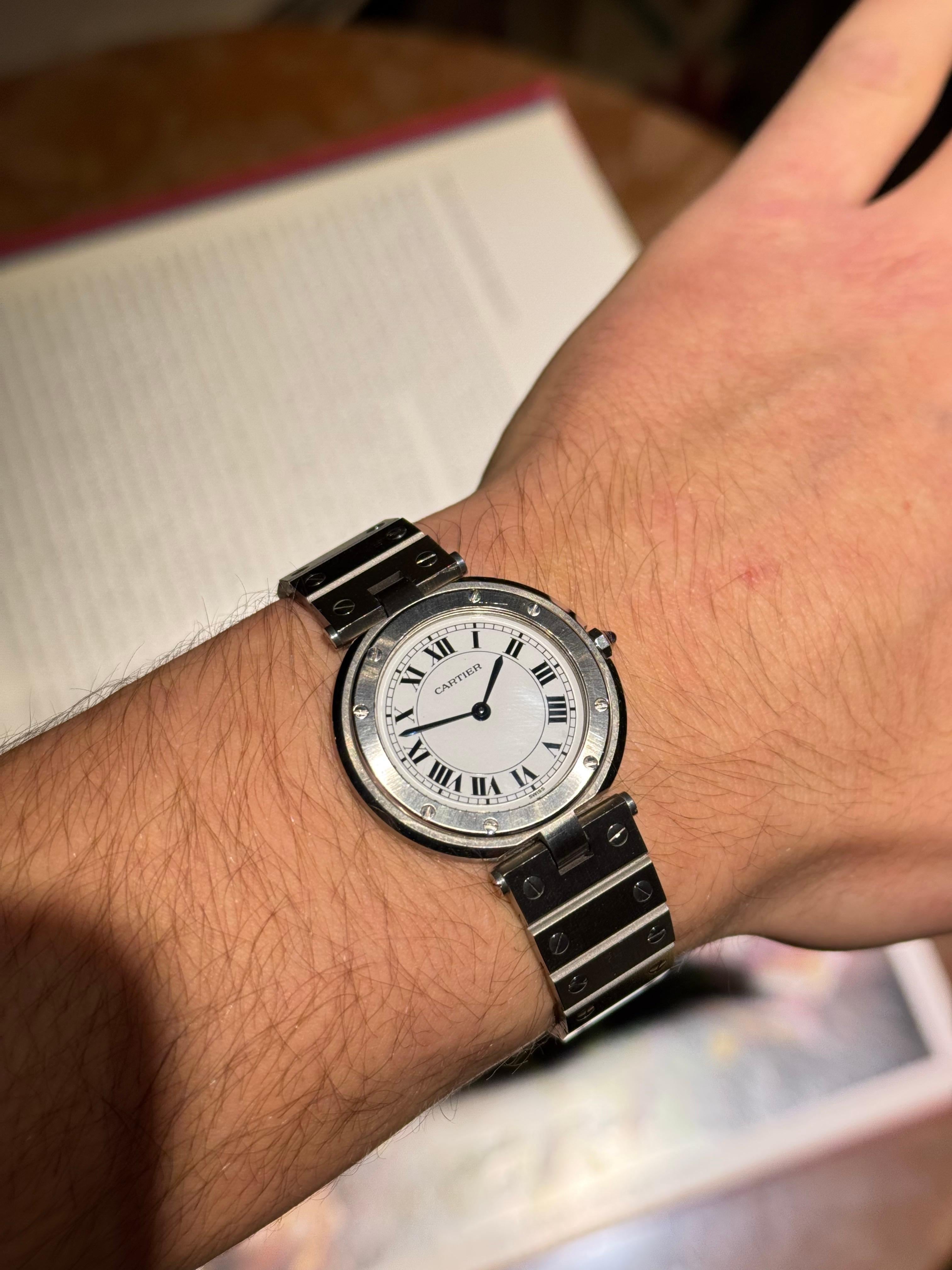Cartier Santos Vendôme Ref. 8192 - 32mm, Quartz For Sale 13