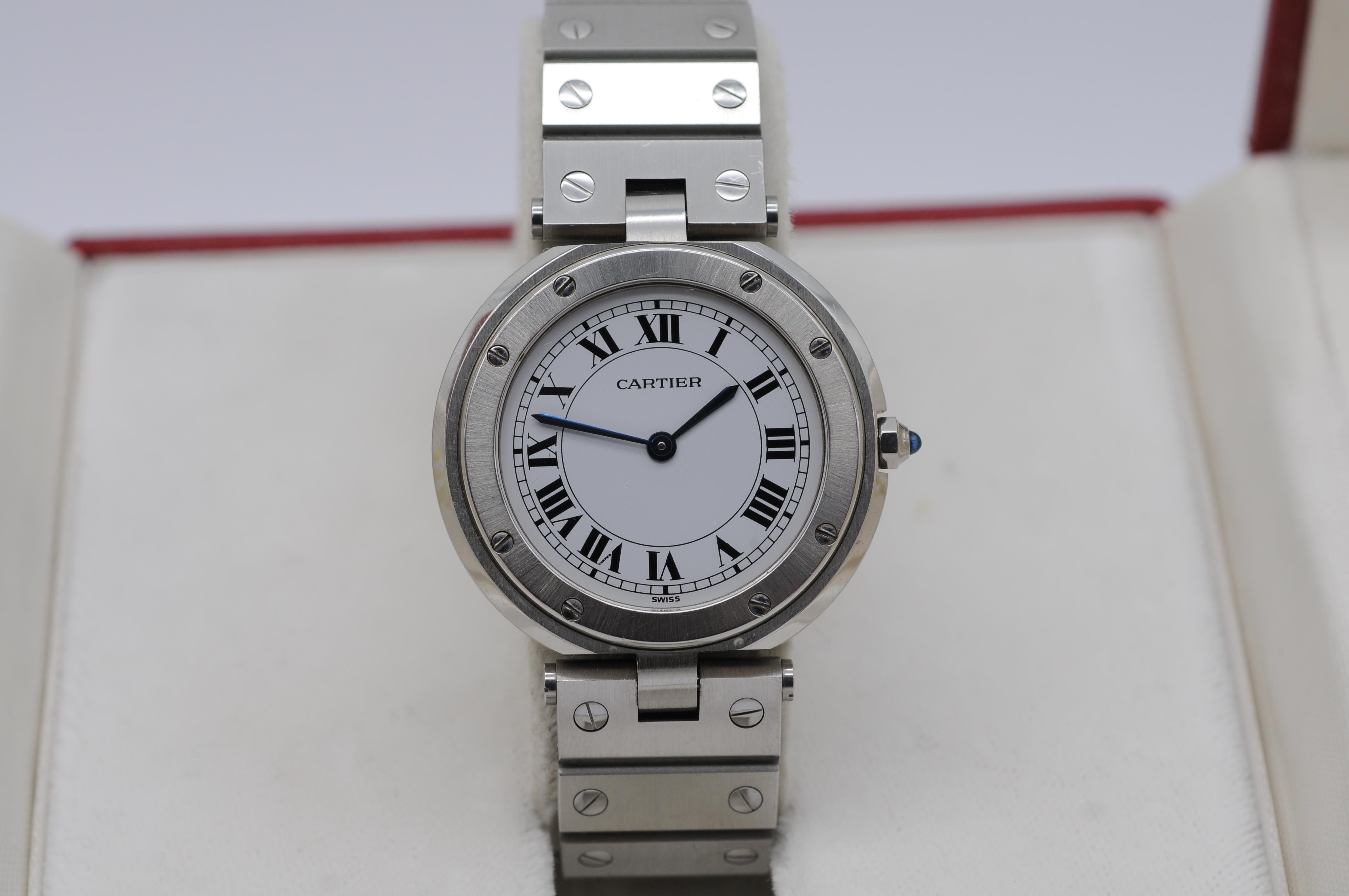 Women's or Men's Cartier Santos Vendôme Ref. 8192 - 32mm, Quartz For Sale
