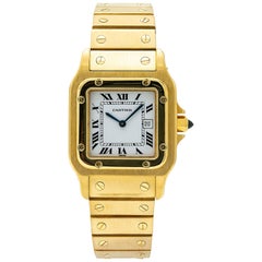 Cartier Santos WGSA0007:: cadran blanc:: certifié et garanti