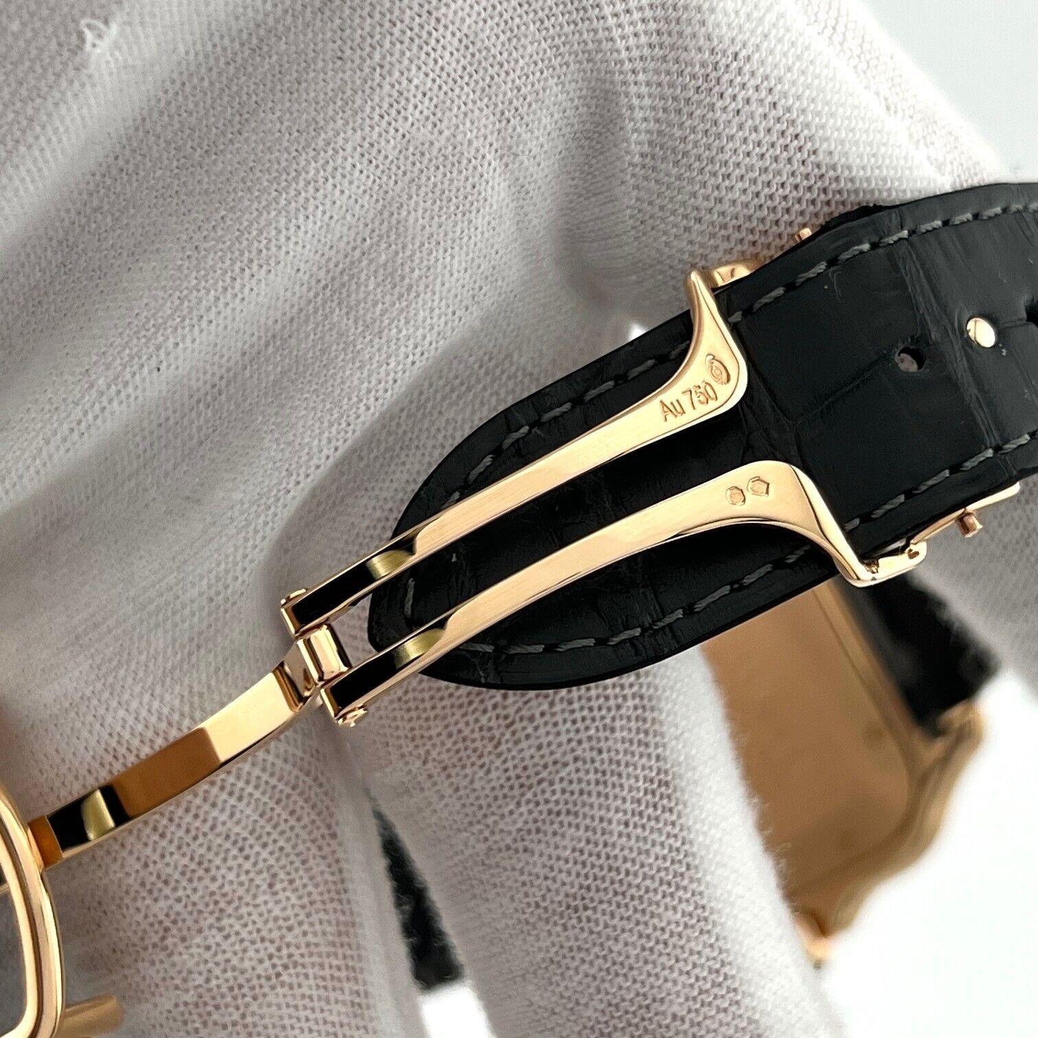 Cartier Santos WGSA0019 Ref 4071 18K Rose Gold Grey Leather Box Paper 2022 5