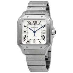 Cartier Santos WSSA0018 2020 New White Dial Large Men's Watch
