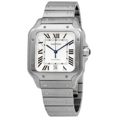 Cartier Santos WSSA0018 2020 New White Dial Large Montre Homme