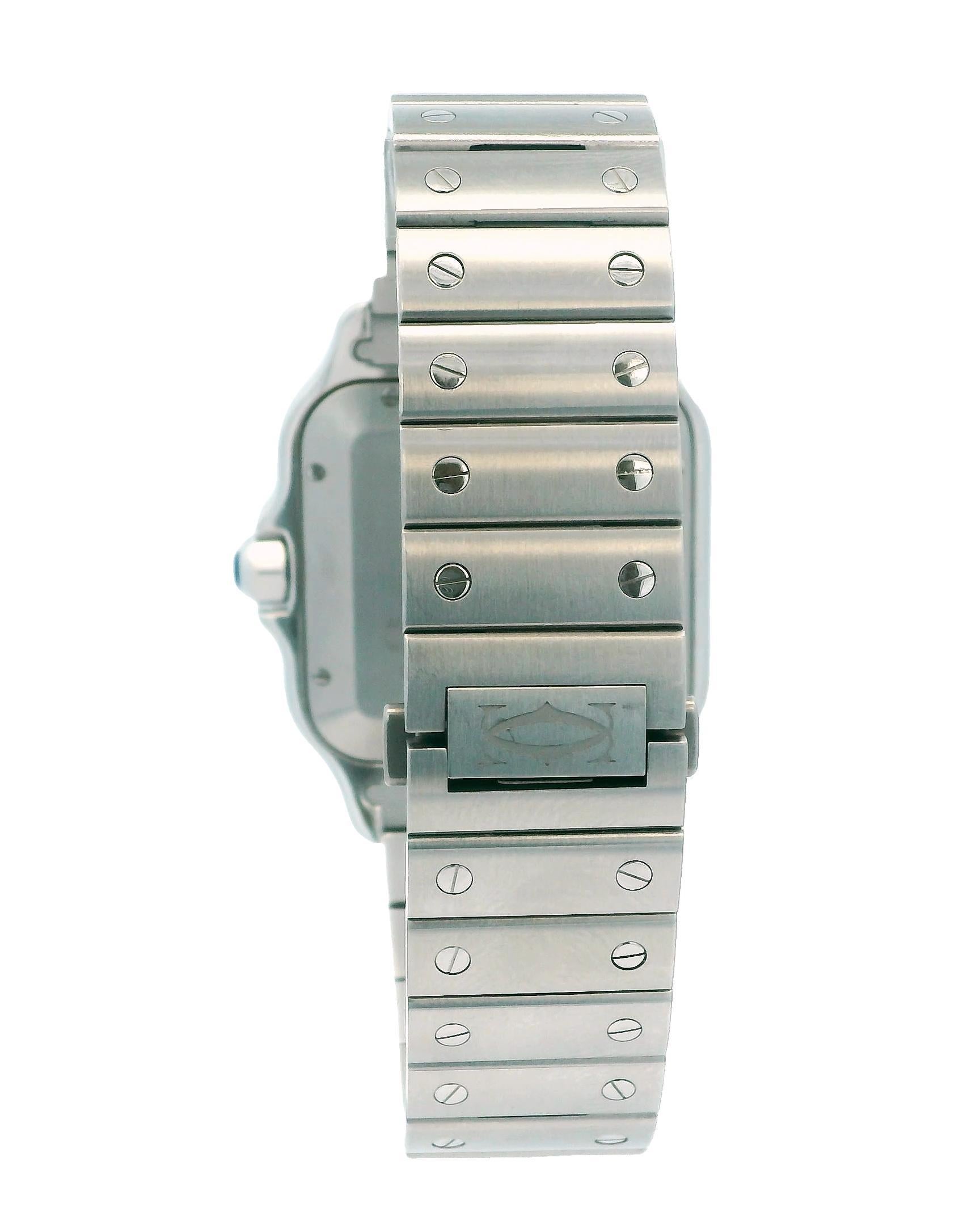 Cartier Santos WSSA0018 Große Größe Herrenuhr Box Papiere im Angebot 6