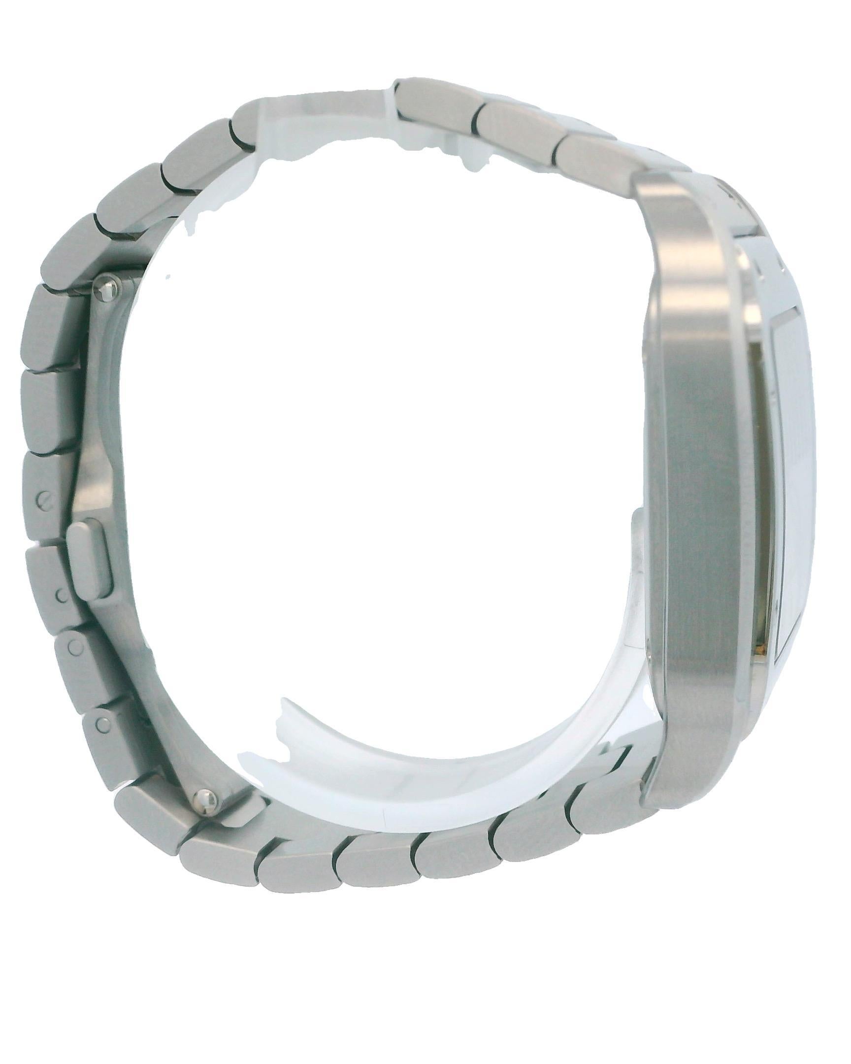 Women's or Men's Cartier Santos WSSA0029 MidSize Stainless Steel Watch & Box For Sale