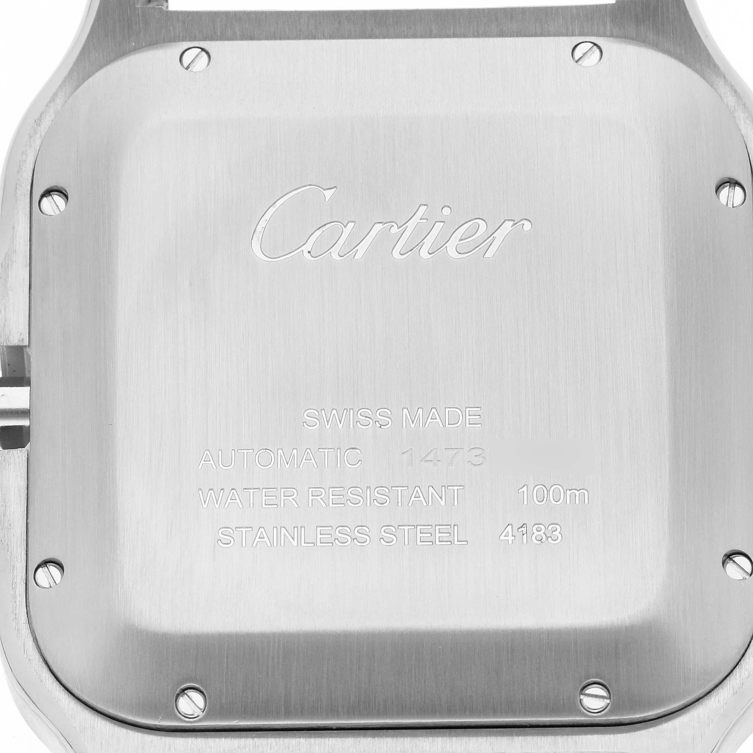 Cartier Santos XL Chronograph Steel ADLC Mens Watch WSSA0017 Card 5
