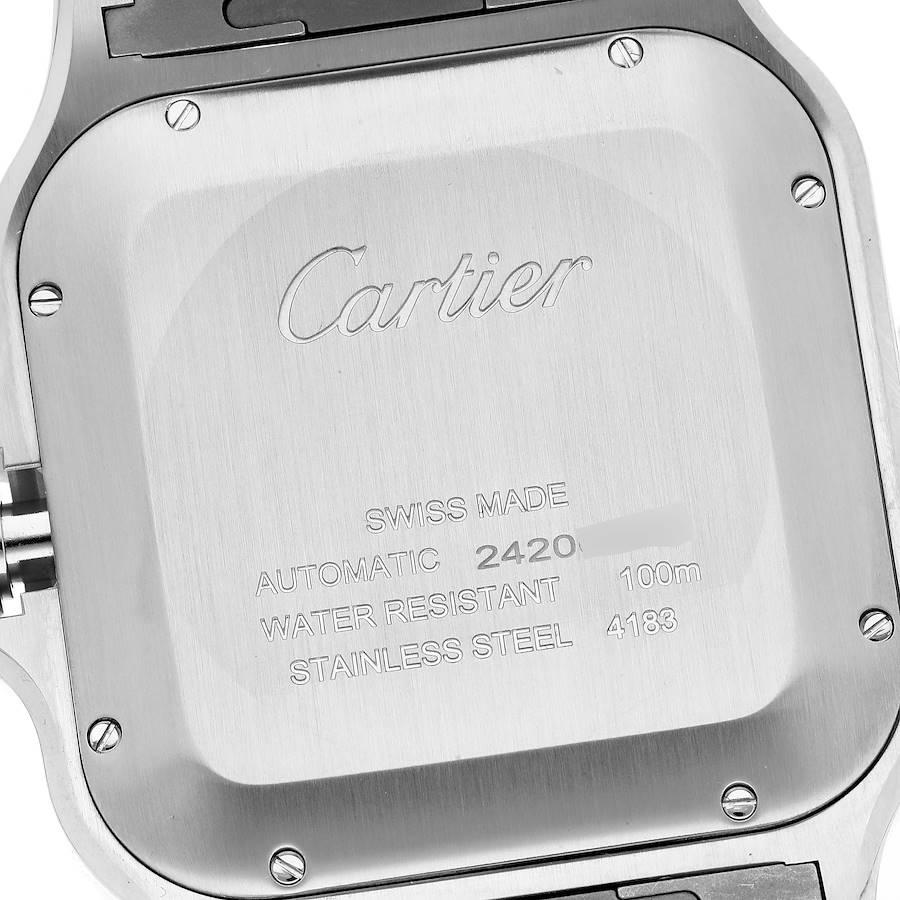 Cartier Santos XL Chronograph Steel Adlc Mens Watch WSSA0017 Unworn 2