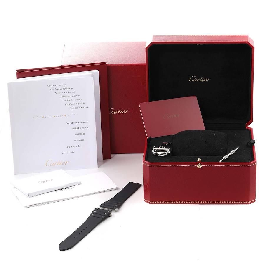 Cartier Santos XL Chronograph Stahl Gelbgold Herrenuhr W2SA0008 Box Papiere im Angebot 6