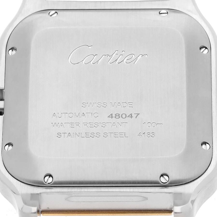 Cartier Santos XL Chronograph Steel Yellow Gold Mens Watch W2SA0008 Unworn In Excellent Condition In Atlanta, GA