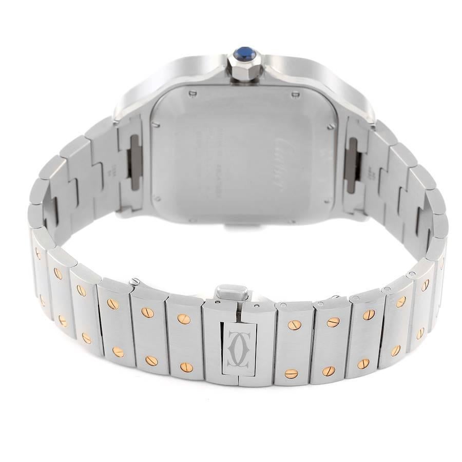 Men's Cartier Santos XL Chronograph Steel Yellow Gold Mens Watch W2SA0008 Unworn