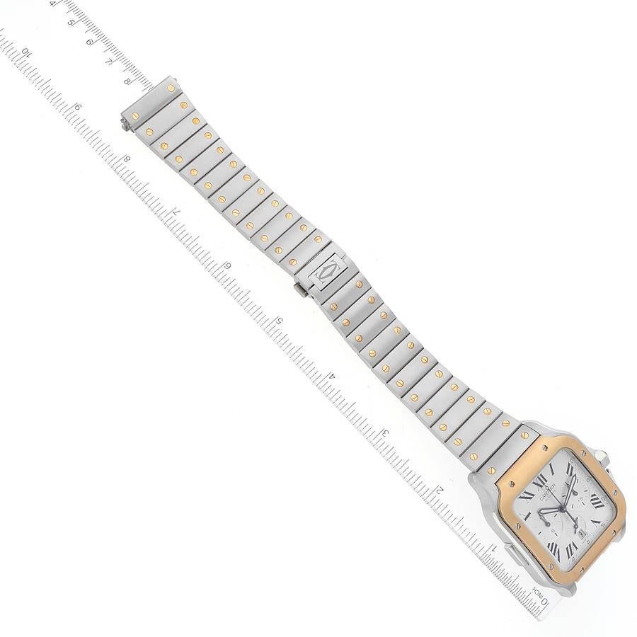 Cartier Santos XL Chronograph Steel Yellow Gold Mens Watch W2SA0008 Unworn 1