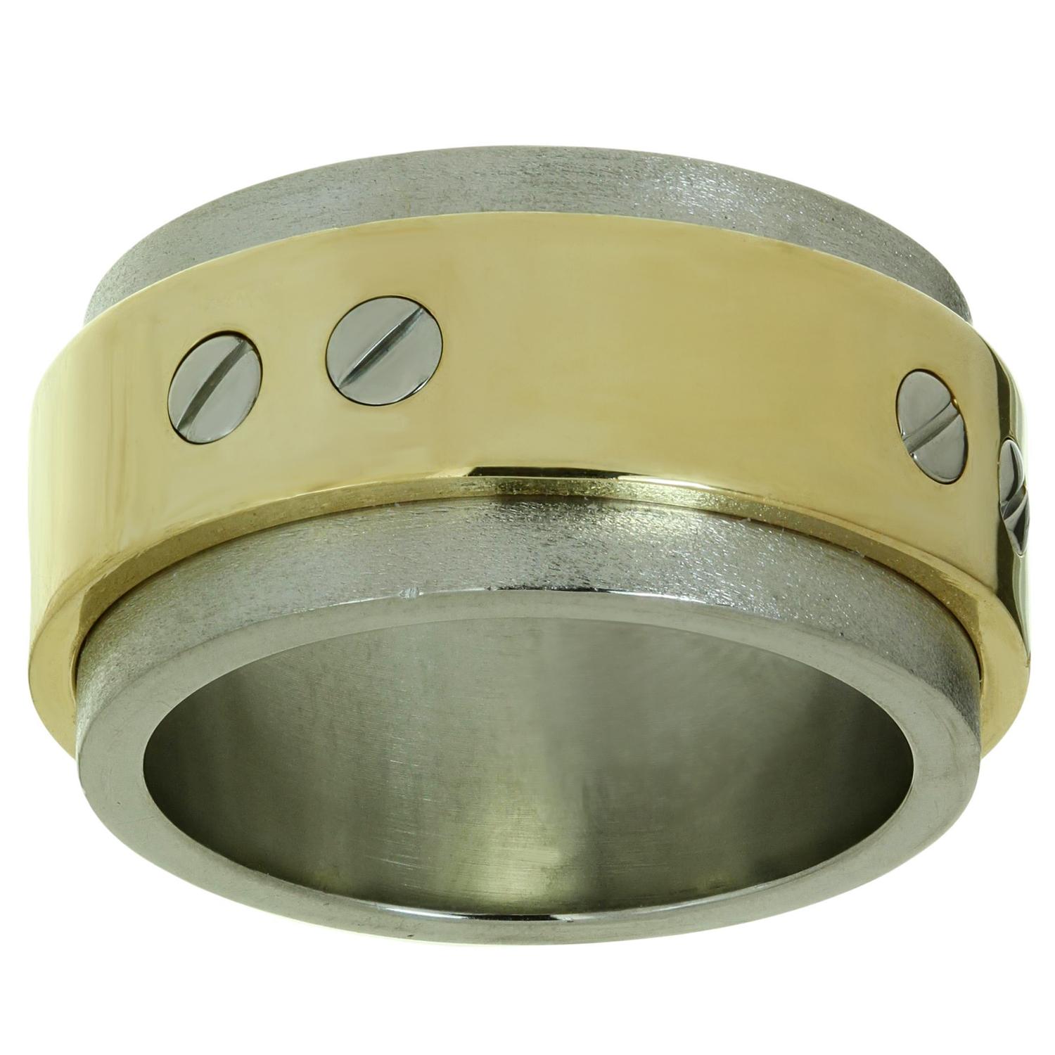 stainless steel cartier ring
