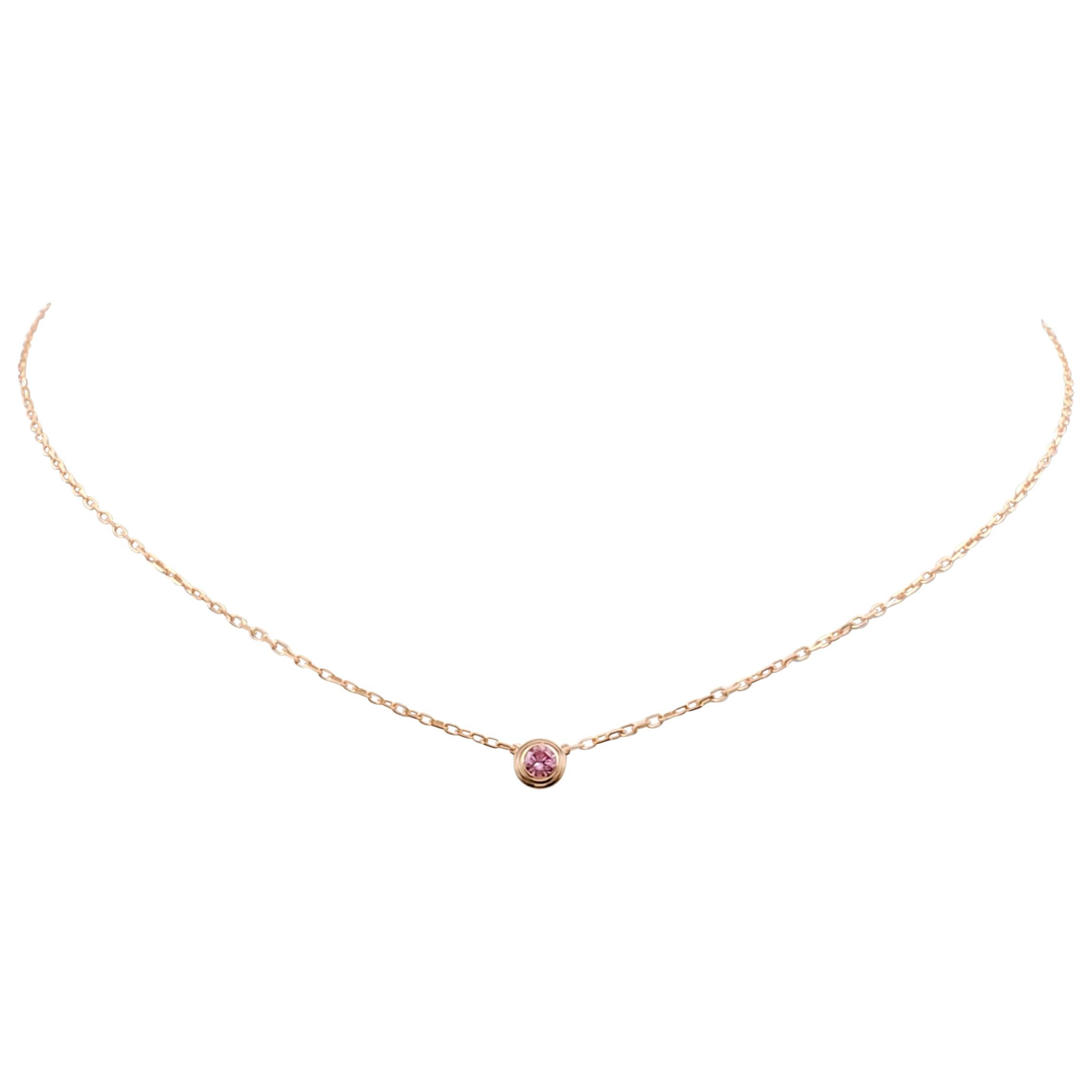 Cartier 
Saphirs Légers de Cartier
 Rose Gold and Pink Sapphire Necklace