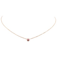 Cartier 'Saphirs Légers de Cartier' Rose Gold and Pink Sapphire Necklace