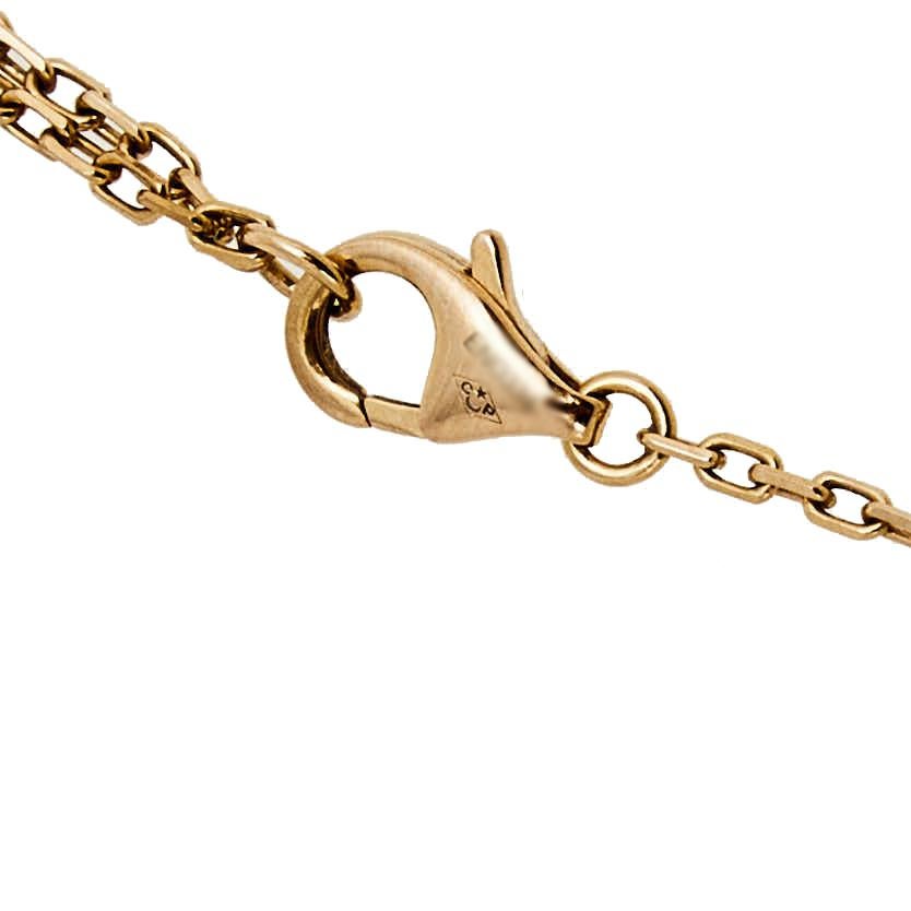 Contemporary Cartier Saphirs Legers Pink Sapphire 18k Rose Gold Link Bracelet