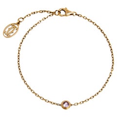 Cartier Saphirs Legers Pink Sapphire 18k Rose Gold Link Bracelet
