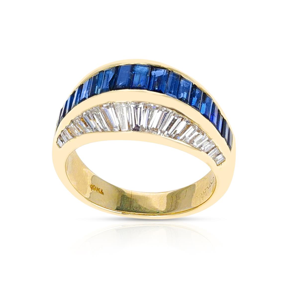 baguette sapphire ring