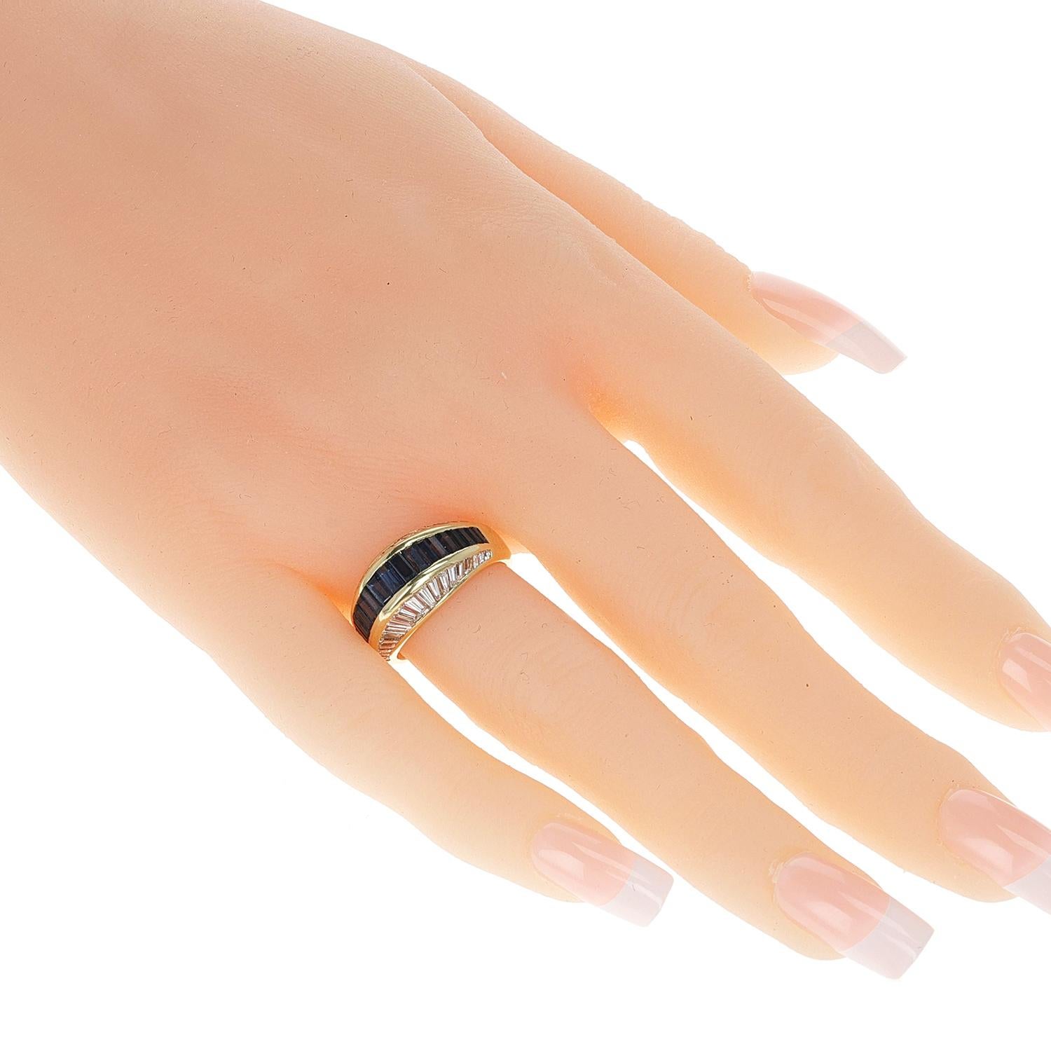 sapphire baguette ring