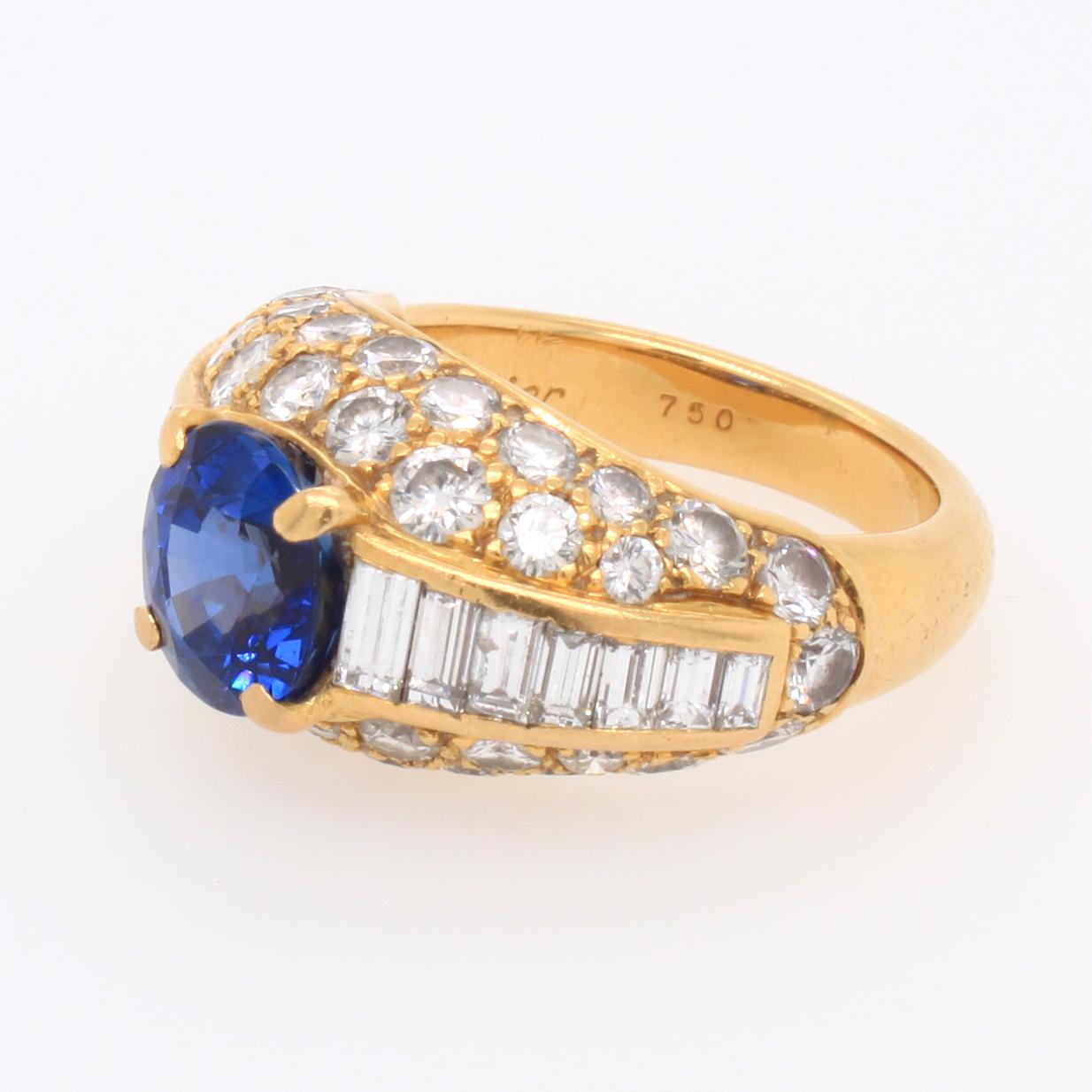 cartier saphire ring