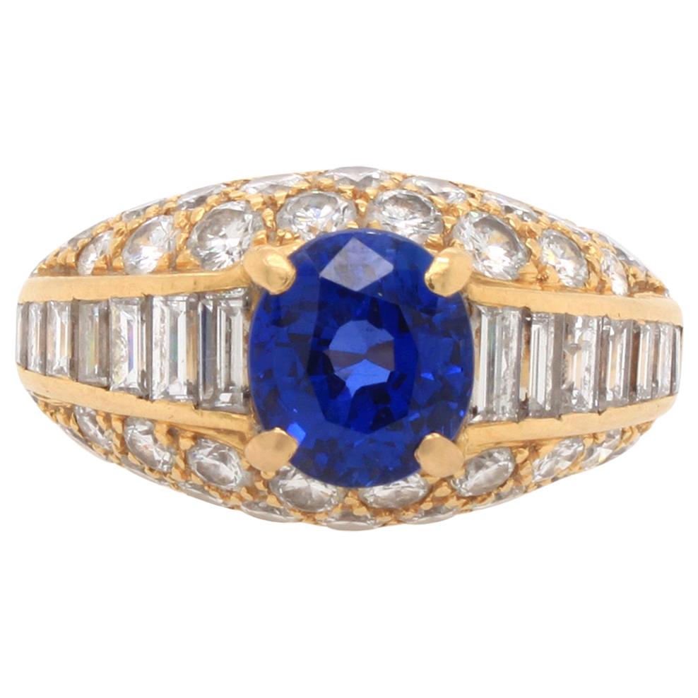 Cartier Sapphire and Diamond Ring, 1960s