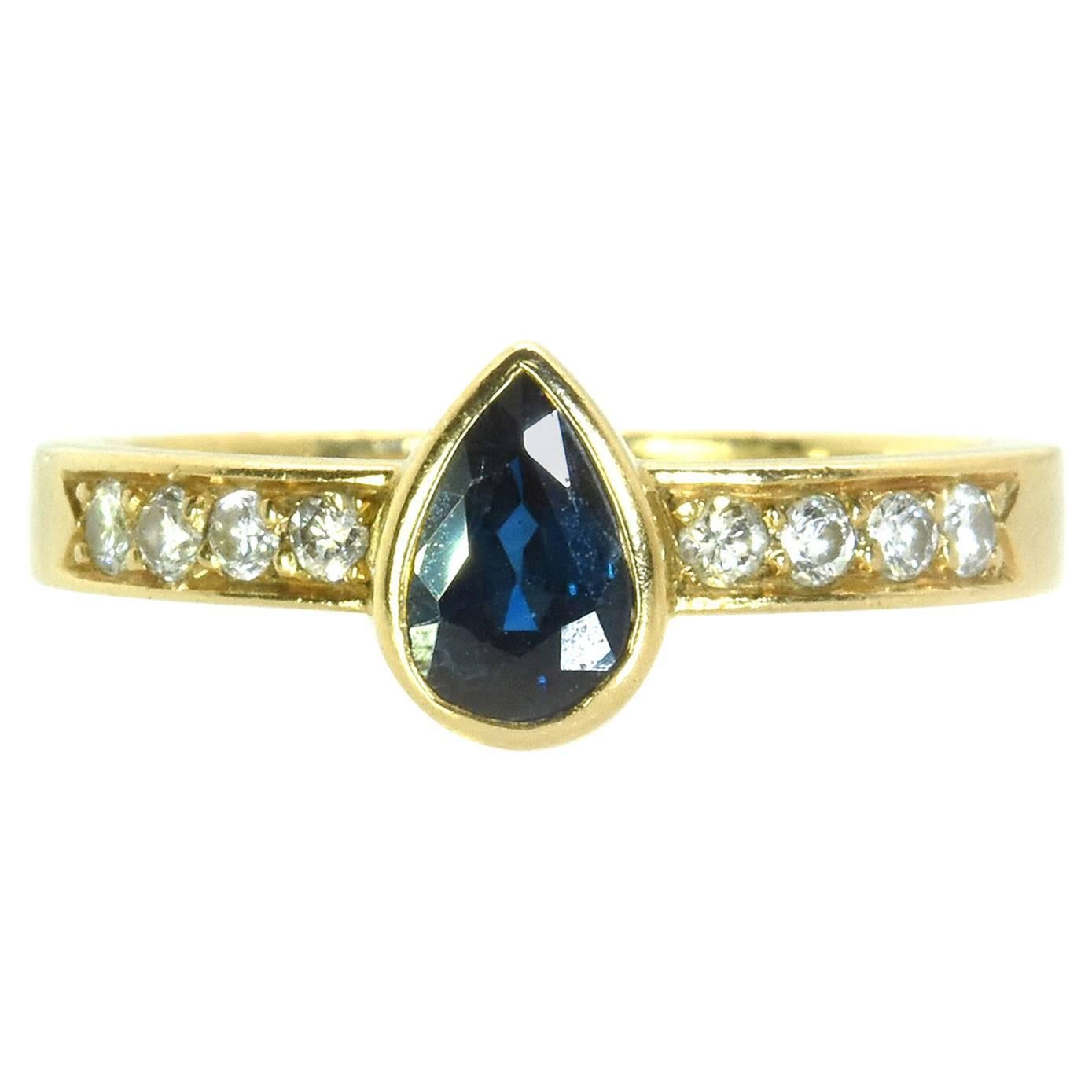 Cartier Sapphire and Diamond Ring