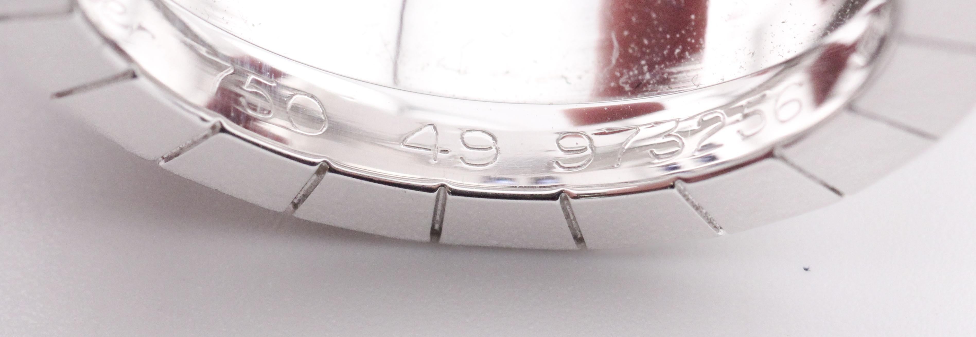 Cartier Zaffiro Diamante Oro Bianco 18k Anello Lanieres Misura 5 49 in vendita 7