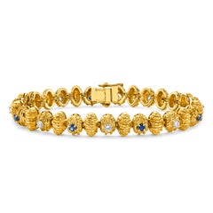 Cartier Sapphire & Diamond Bracelet, Circa 1970s
