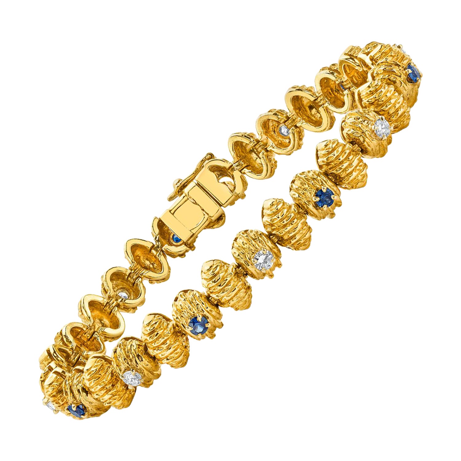 Cartier Sapphire & Diamond Bracelet, Circa 1970s