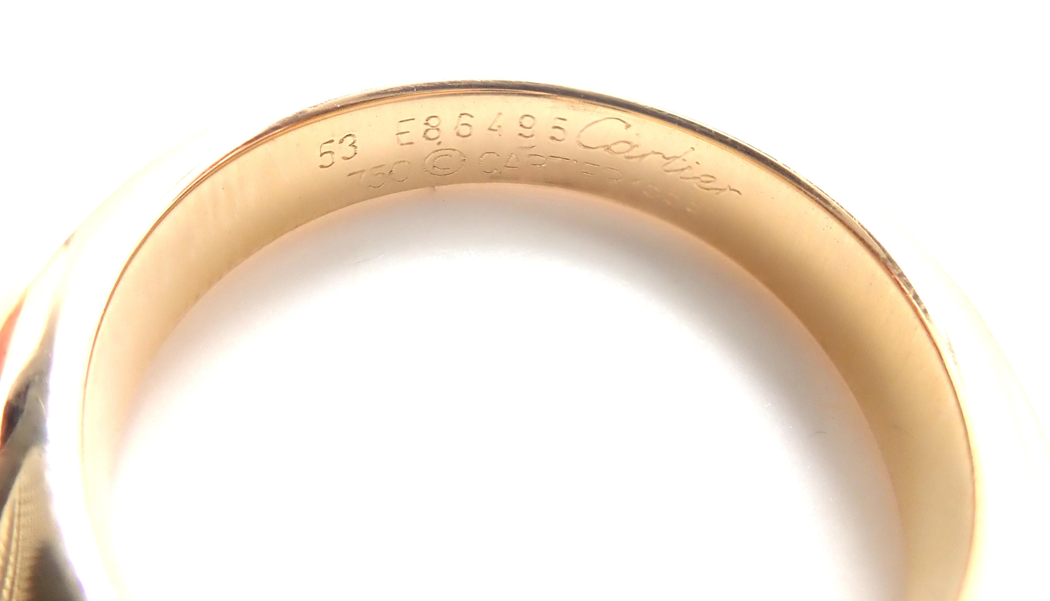 Cartier Sapphire Ellipse Deux Tetes Croisees Yellow Gold Bypass Ring 3