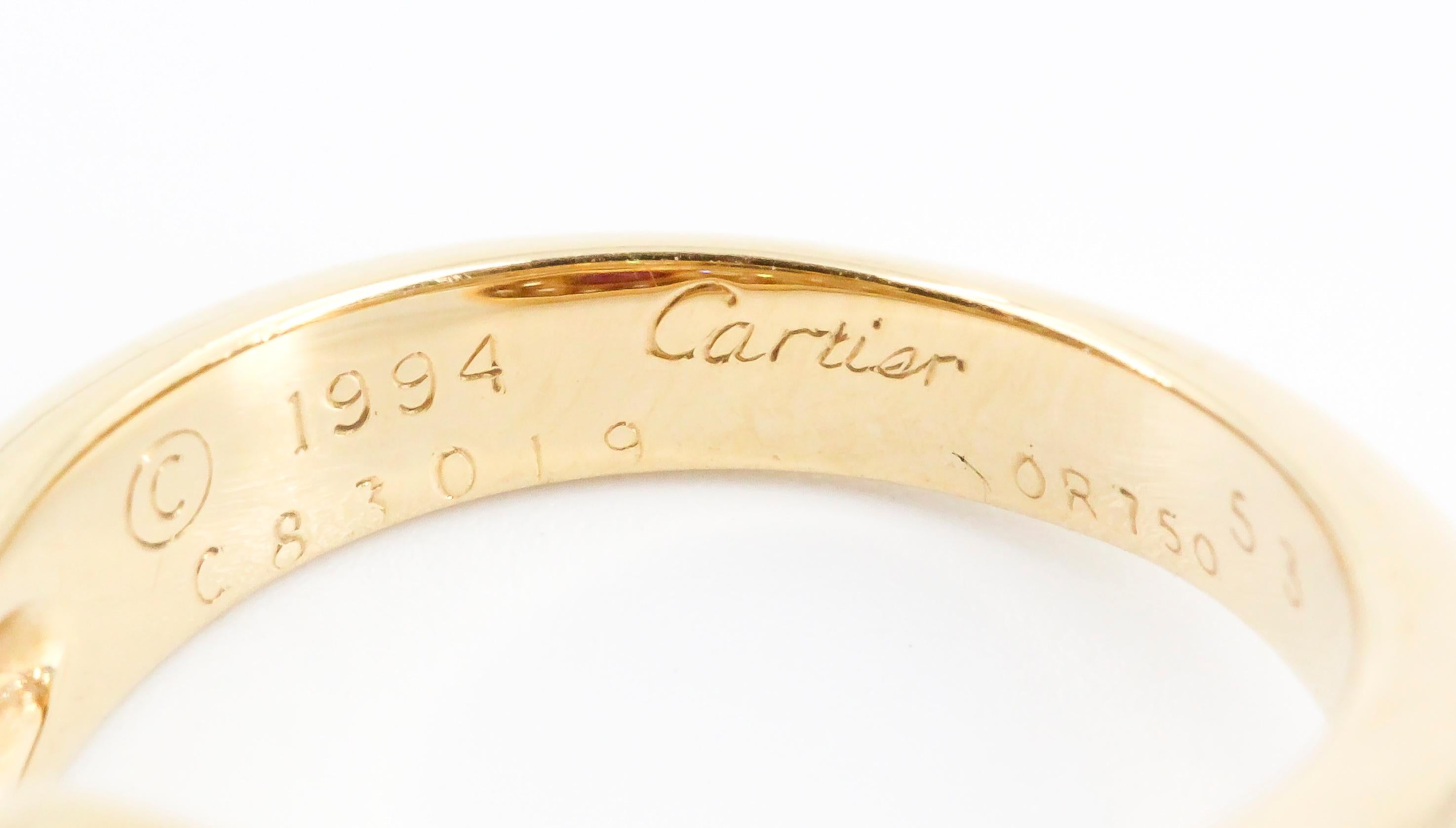 Cartier Sapphire Ruby Diamond and 18 Karat Gold Ring 4