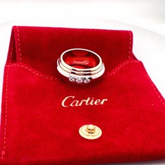 CARTIER Saturne Mehrfarbiger Diamantring aus 18 Karat Gelb-Weiß-Roségold