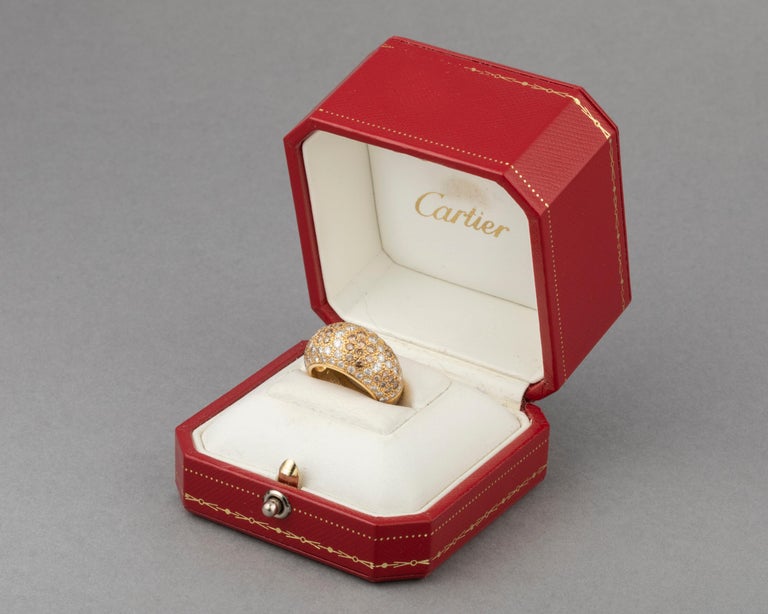 Round Cut Cartier Sauvage Diamonds Ring For Sale