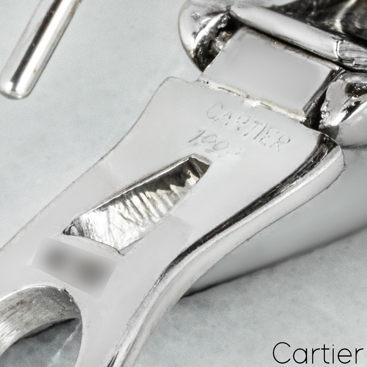 Cartier Sauvage Metissage Bombe-Ohrringe aus Weißgold mit grauenen Diamanten im Angebot 2
