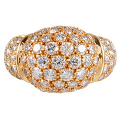 Cartier Sculpted Diamond Dome Ring
