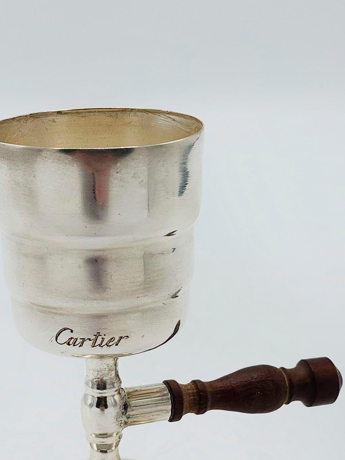 Silver Plate Cartier silver plated drinks measurer