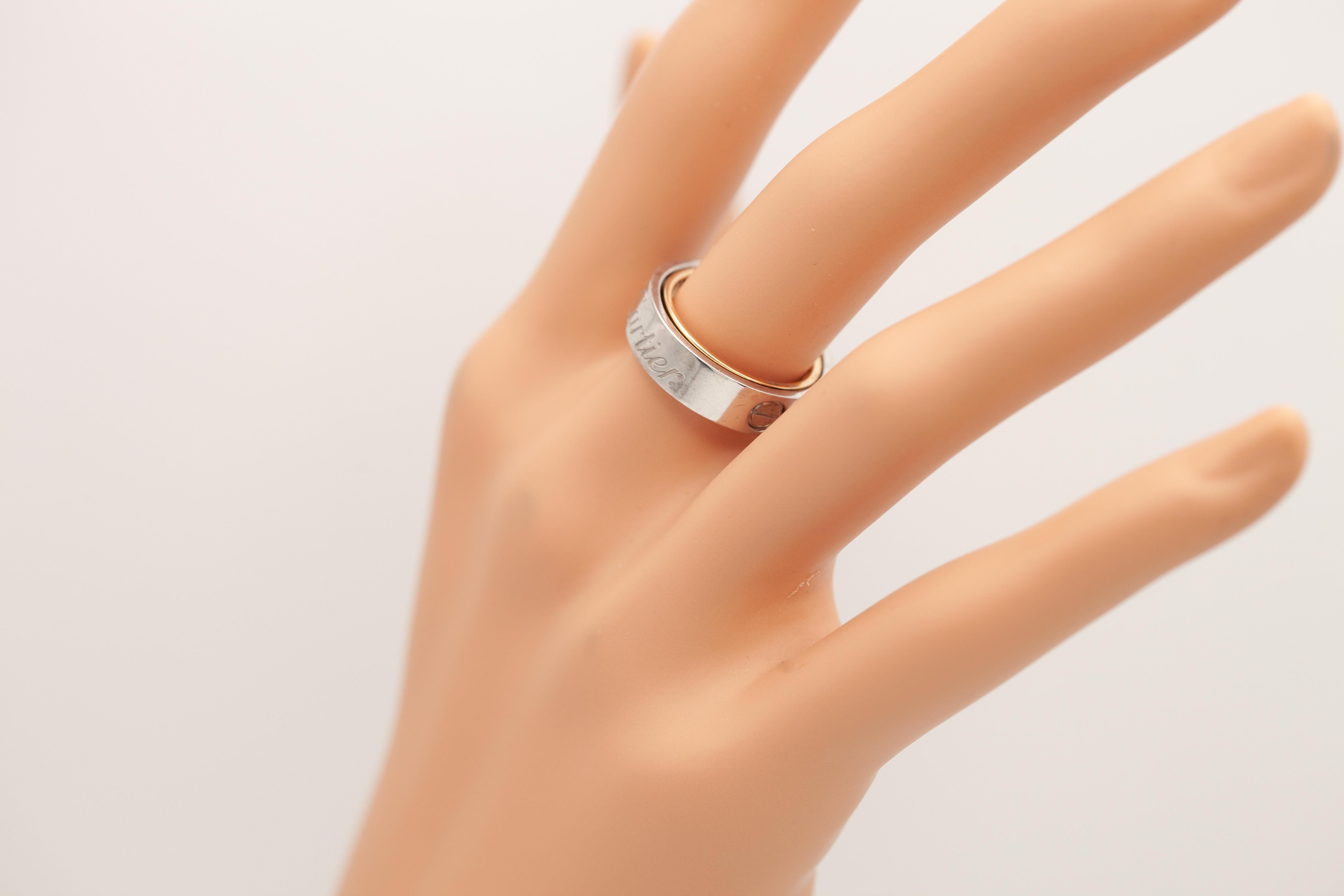 Anello/pendente Cartier Secret Love - Oro bicolore 18 carati in vendita 4