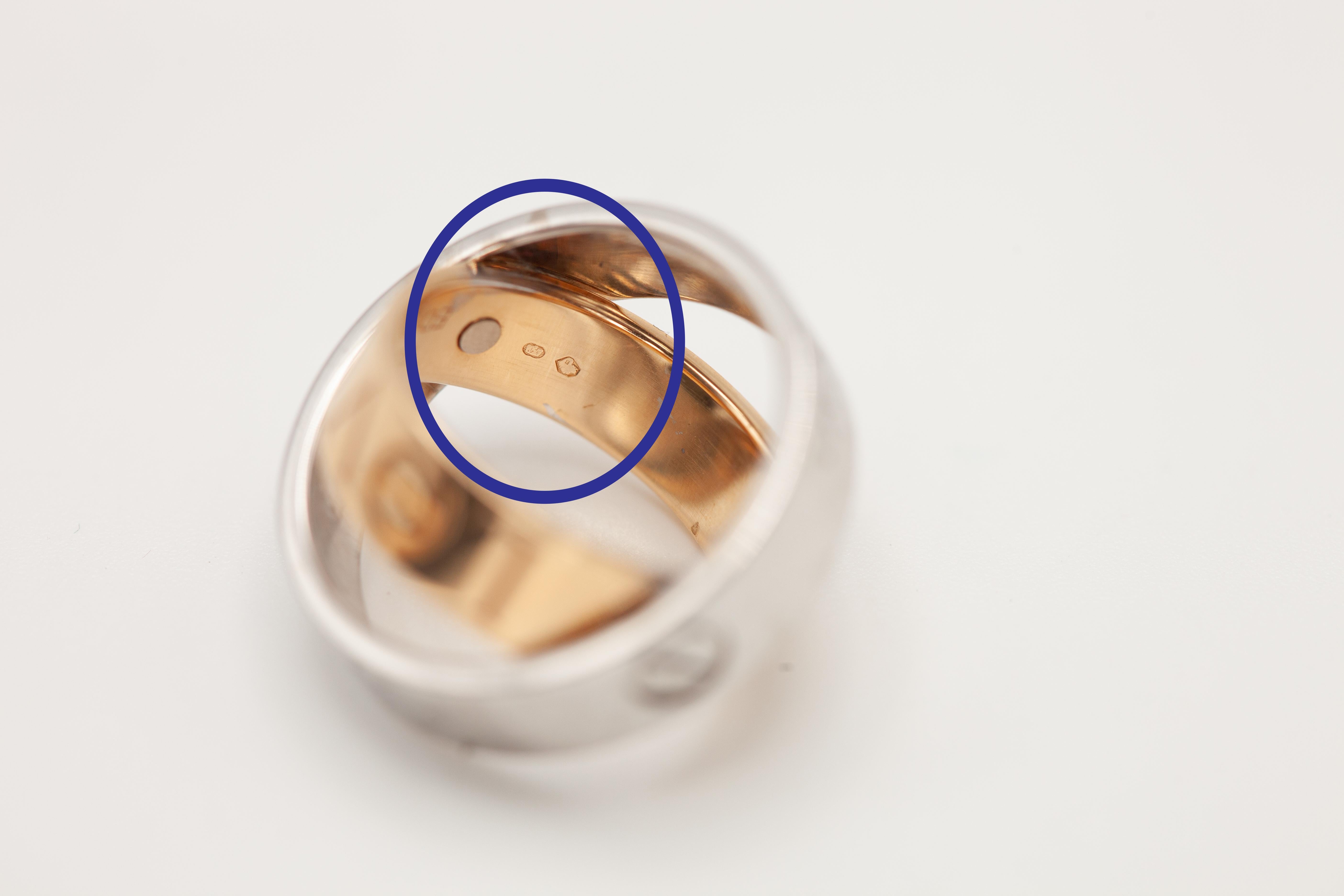 Anello/pendente Cartier Secret Love - Oro bicolore 18 carati in vendita 6