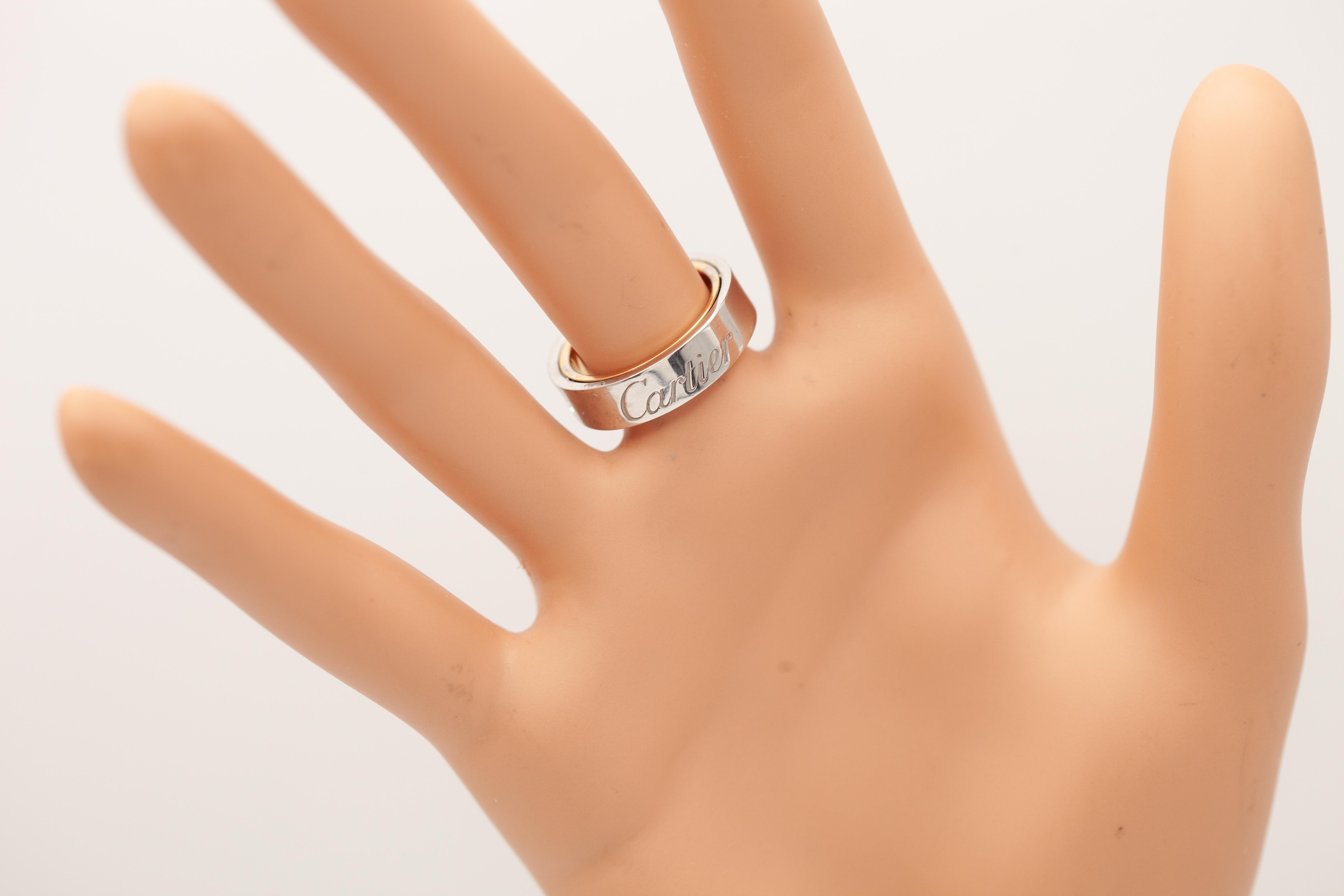 Moderno Anello/pendente Cartier Secret Love - Oro bicolore 18 carati in vendita