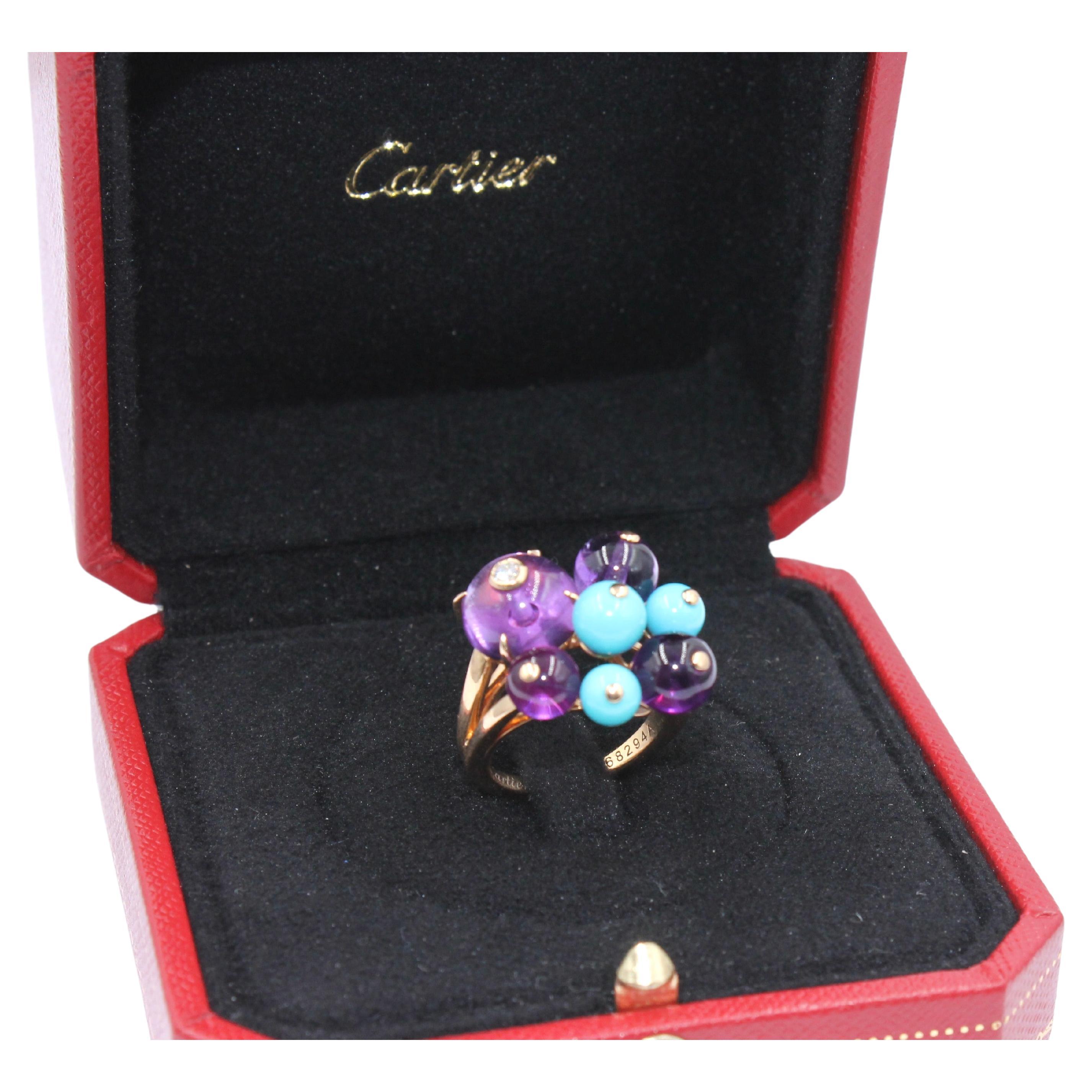 Cartier SET "Délices de Goa" earrings and ring 