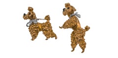 Cartier set of Diamond and Gold Dog Brooches