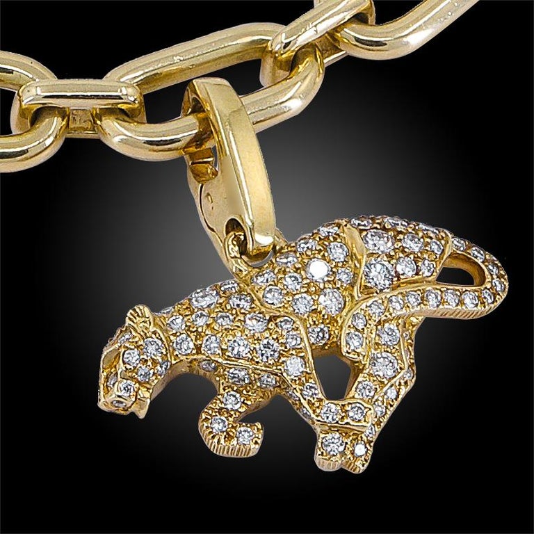 Cartier Gold Seven Detachable Charm Bracelet For Sale at 1stDibs ...