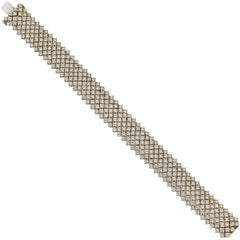 Cartier Seven-Row Diamond Mesh Bracelet