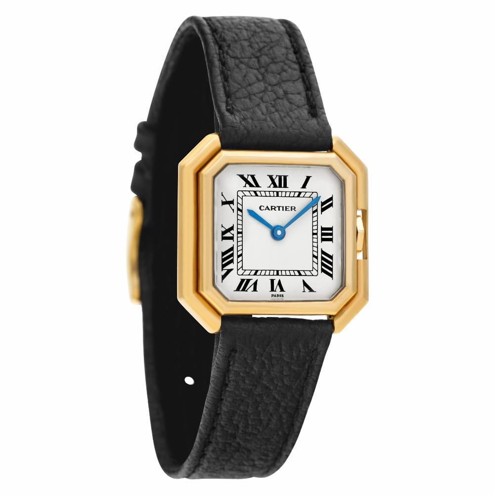 Cartier Sextavado 78099 18 Karat Manual Watch In Excellent Condition In Miami, FL