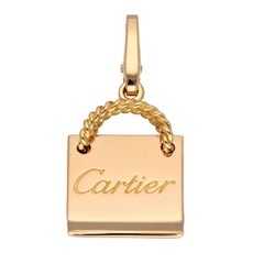 Cartier Shopping Bag Motif Charm Pendant in 18K Pink Gold