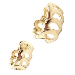 Cartier Signature C De Cartier Large Yellow Gold Hoop Earrings