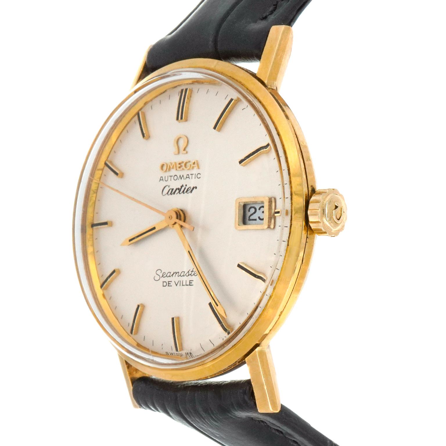 Cartier Signature Omega Seamaster Wristwatch 3
